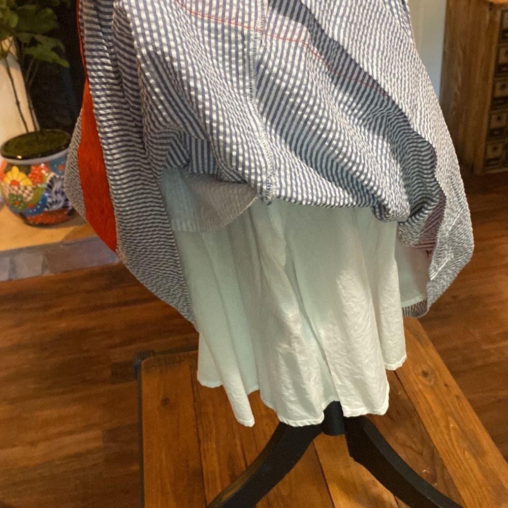New seersucker sleeveless dress - Picture 5 of 11